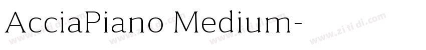 AcciaPiano Medium字体转换